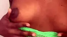 Skinny Ebony Wife Worships Ass to Intense Orgasm