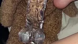 arab beauty feels wild ecstasy stuffing food deep in juicy pussy solo