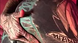 goth tattooed teen fists gaping asshole in latex solo play