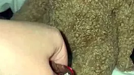 arab beauty feels wild ecstasy stuffing food deep in juicy pussy solo