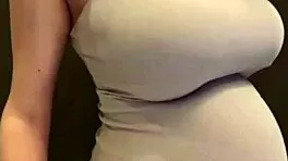 Milky Tits MILF Sucks Cock Reveals Swollen Pussy