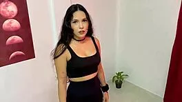 seductive big ass latina milf teases curves before steamy fuck