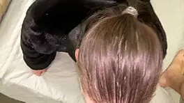 hey, watch me pound my friend's wife in fur coat till i blast her huge tits