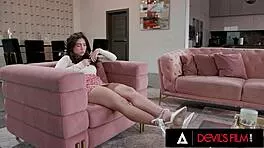 cute petite jane wilde's tight ass wrecked in rough devils threesome