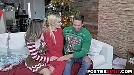 step parents join for wild group fuck to keep her home