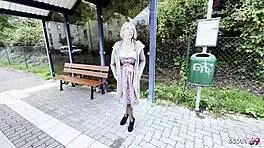 Pov anal creampie pounds slim bavarian blonde after oktoberfest bus pickup