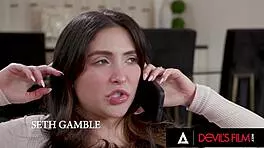 cute petite jane wilde's tight ass wrecked in rough devils threesome