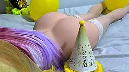 young curvy whore anal creampie on new years night