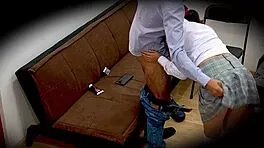 nympho babe bent over fucked doggystyle by teacher on hidden cam