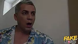 Fake Hostel Freckled Blonde Big Natural Tits Red Nipples Rimmed Fucked Rough Dorm