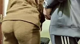 Housewife strips eagerly for boyfriend's hungry gaze