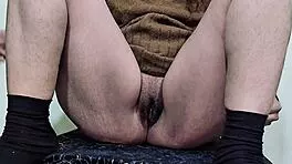 Housewife strips eagerly for boyfriend's hungry gaze