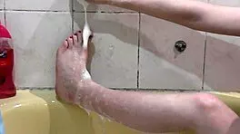 Sexy Naked Babe Soapy Bath Wet Pussy Boobs Ass Nipples Wow!