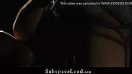 Blonde Slut Bound Toy Drilled