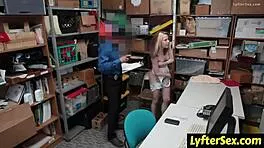 lp officer fucks caucasian shoplifter caught stealing cowgirl