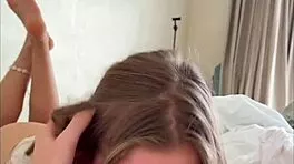 Amateur blonde mira david morning blowjob and cowgirl ride