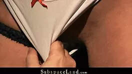 Blonde Slut Bound Toy Drilled