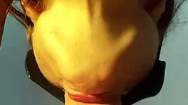 wanna see this naughty boot babe get creamy cum?