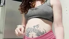 blonde big tits slut offers herself as prize with sexy curves 😈