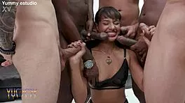 naughty teen brittany taylor gangbanged in jacuzzi