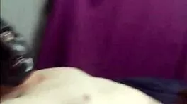 black beauty sucks white cock deep then squeezes it between perfect big tits