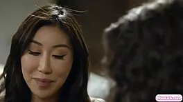 Latina Lesbian Facesits and Fingers Shaved Asian Girlfriend to Ecstasy