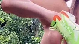 Explosive Wild Outdoor Fuck in Deep Woods!