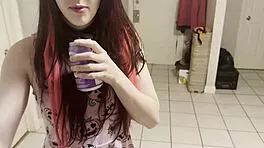 drunk petite slut offers ass pussy mouth to stud