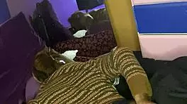 naughty ebony spanks big ass solo in close-up worship