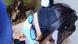 Sloppy Pinay College Teen Deepthroats Construction Worker Cock