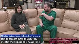 doctor, tampa's brooklyn rossi spreads her shaved pussy wide