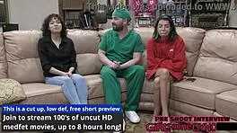 doctor, tampa's brooklyn rossi spreads her shaved pussy wide