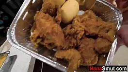 Granny seduces young guy with intense blowjob thrill