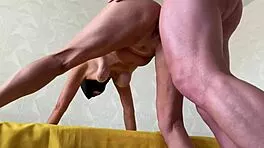 Old lady's big tits drip with huge creampie gush