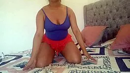 Oh god, stepmom skips church to squirt wildly alone!