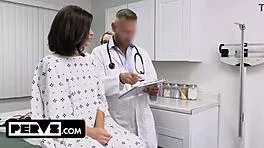 Dharma jones rides doctors fat cock curing her naughty back ache
