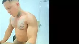 cuck licks bbc creampied pussy in interracial big tits action