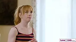 busty milf spreads legs for hungry pussy licking now that she's legal 👅💋