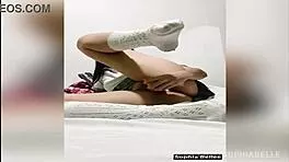 mexican college nerd sophia bellee toys then fucked by school friend