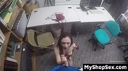 Shoplifter Suspect Realizes Evidence Leads To Hardcore Bent Over Doggystyle Fuck
