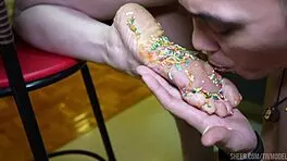 hey lick my soles and food fetish before fucking me hard?