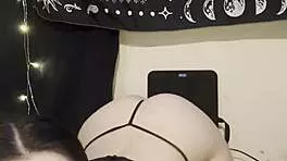 Do you love my fat goth ass bent over shaking for your huge cock daddy?