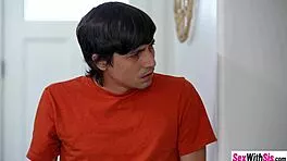 petite blonde quick bj leads to bent over pounding