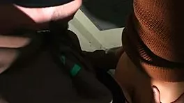 laura quest skinny tanned babe teases pussy outdoors in snow