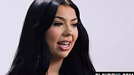 Aussie holly day fingers pussy to explosive orgasm post-interview