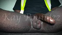 hey watch me moan jerking off in work clothes till cum, boss caught me 😈💦