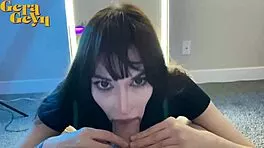 hey check this horny alternative babe deepthroating and face fucked sloppy