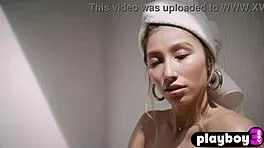 What if big tits teen strips perfectly then bares her stunning naked curves?