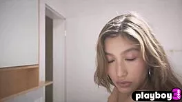 What if big tits teen strips perfectly then bares her stunning naked curves?