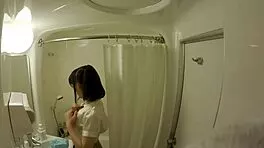 chubby japanese idol sneaks bukkake facials in akiba underground photoshoot